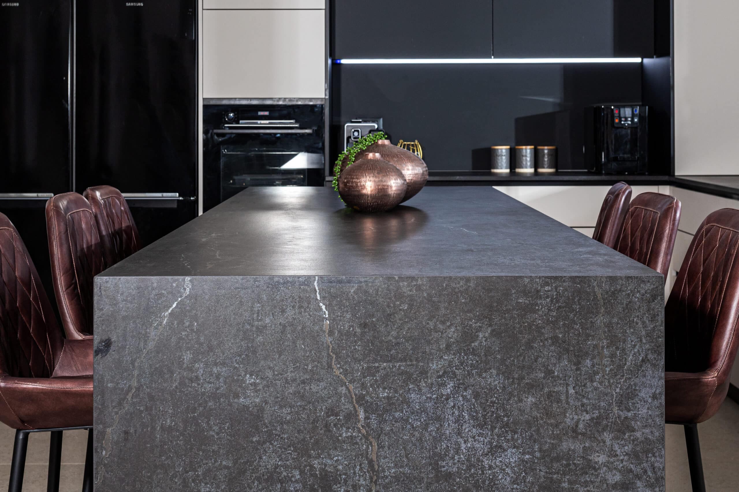 Luxury stone kitchen installation